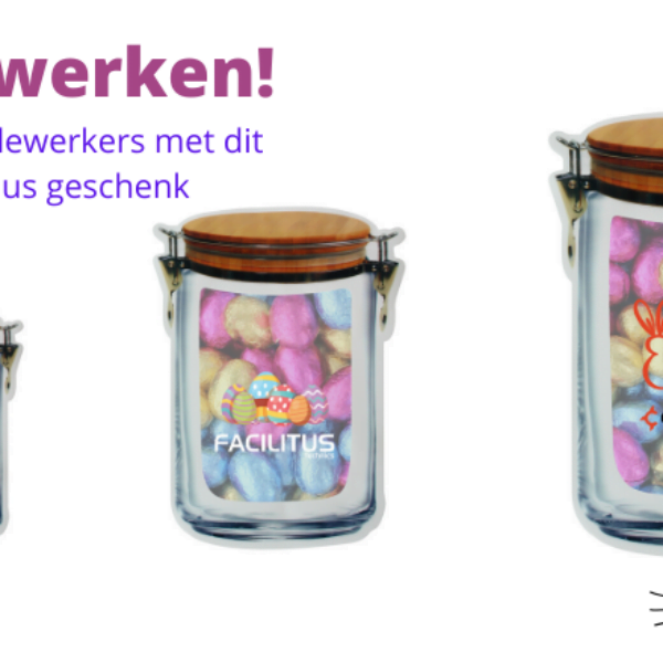 Paasgeschenk voor medewerkers of medewerker en personeel met chocolade eitjes door de brievenbus lekker 