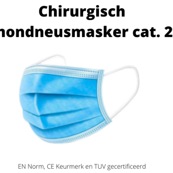 categorie 2 en 2R mondneusmasker