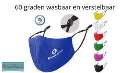 herbruikbare verstelbare mondkapjes met logo 