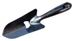tuinschep met flesopener en logo of tekst gegraveerd