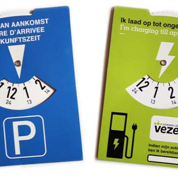 parkeerschijf met eigen bedrukking