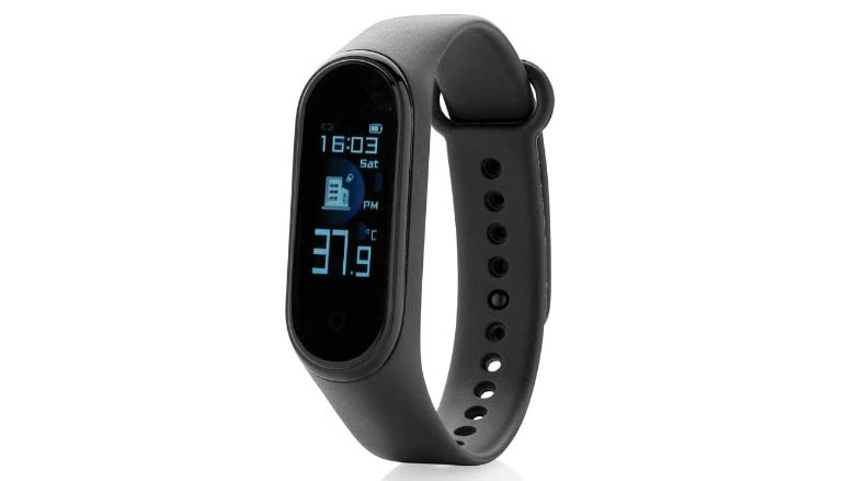 Stay Healthy armband thermometer met logo