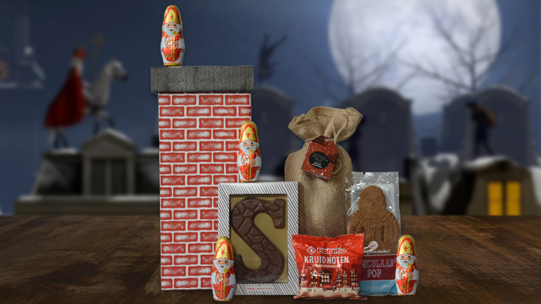 Sinterklaaspret door de schoorsteen pakket