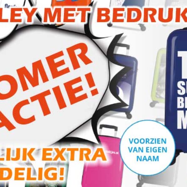 Zomeractie trolley met bedrukking