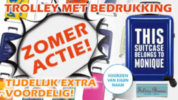 Unieke trolley met bedrukking zomergeschenk