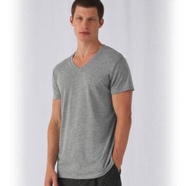 B&C kleding V-hals triblend shirt