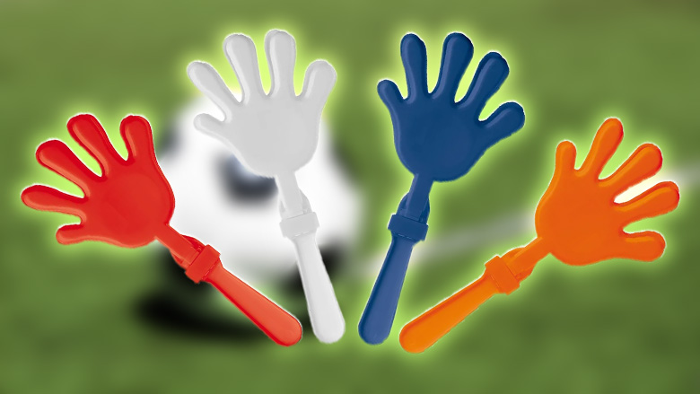 Handklapper in Hollandse kleur met logo