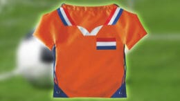 Nylon tas in stijl en kleuren van Oranje voetbal shirt