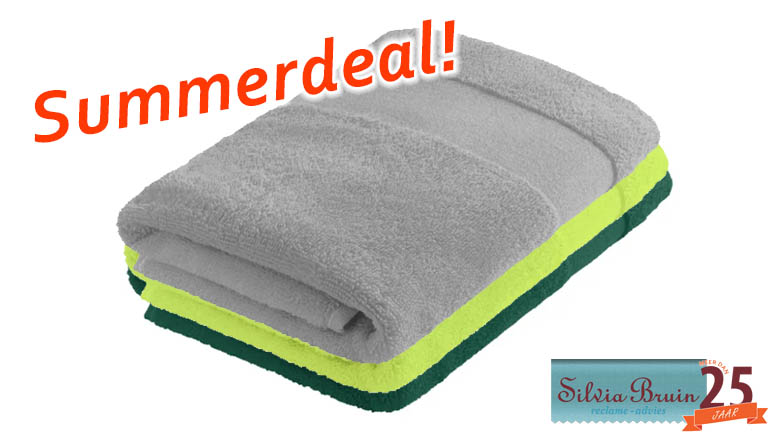 Summerdeal! Handdoek 100x50cm met logo