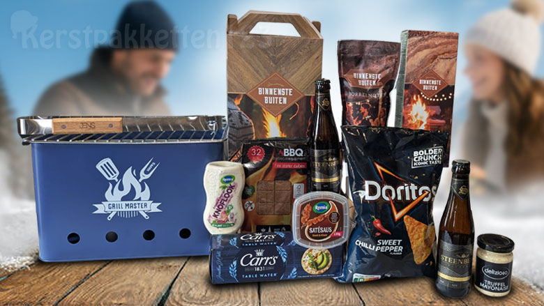 Happy Blue BBQ kerstpakket – exclusieve matblauwe barbecue uit de Happz productlijn