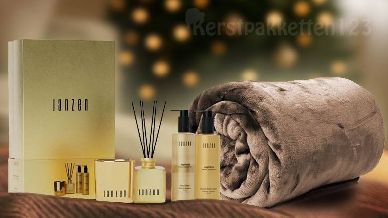 Stijlvol genieten – de Janzen Euphoria Giftset met plaid is hét cadeau om warmte te geven deze kerst.