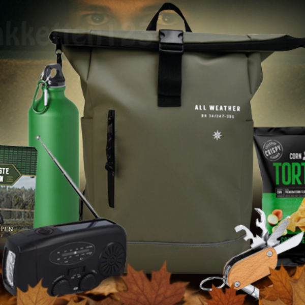 Adventure Ready Noodpakket – complete Survival set met rugtas, noodradio en food items
