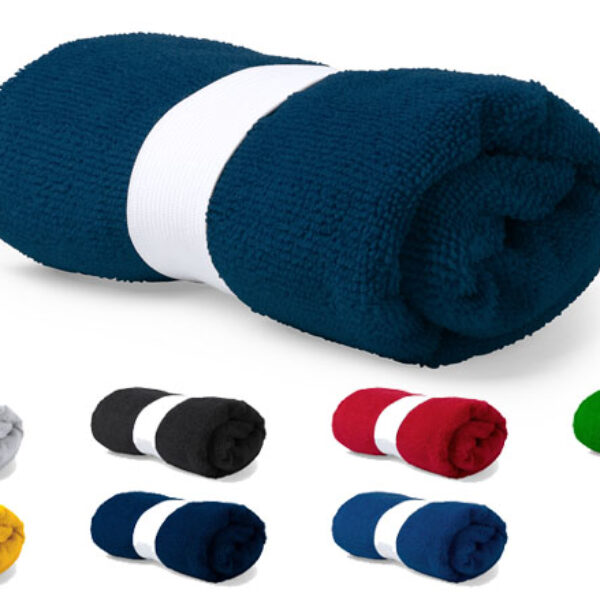 Absorberende sporthanddoek XL microvezel sporthanddoek met logo bedrukking in 1 kleur